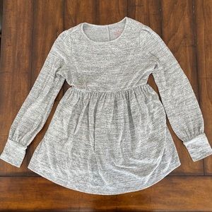 Isabel Maternity Long sleeve gray baby doll shirt